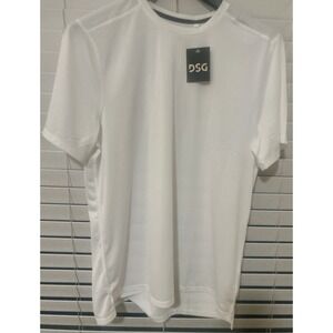 DSG Men's White Movement Tee Side Large Moisture Wicking